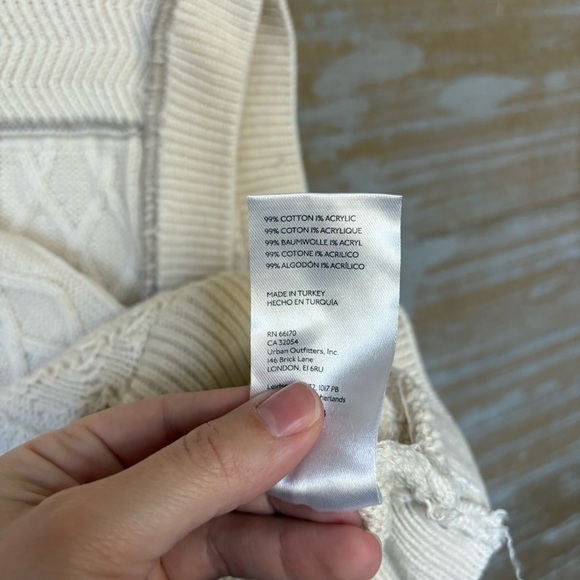 Free People Take The Plunge Sweater Knit Vest Preppy Classic Womens S - Picture 6 of 6